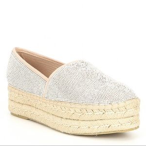 SteveMadden Alexia Rhinestone Platform espadrilles